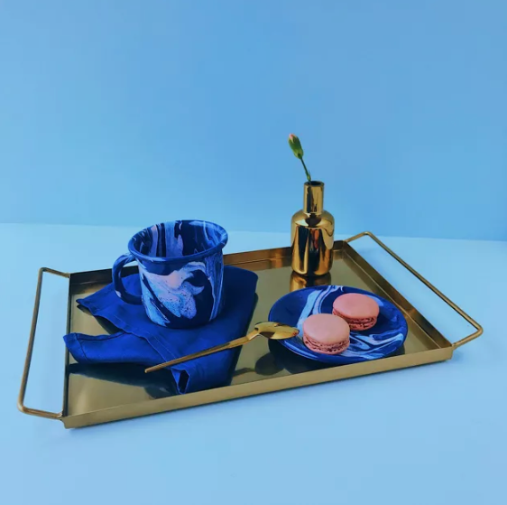 SET DE TASSES BLEU AMBITIEUX