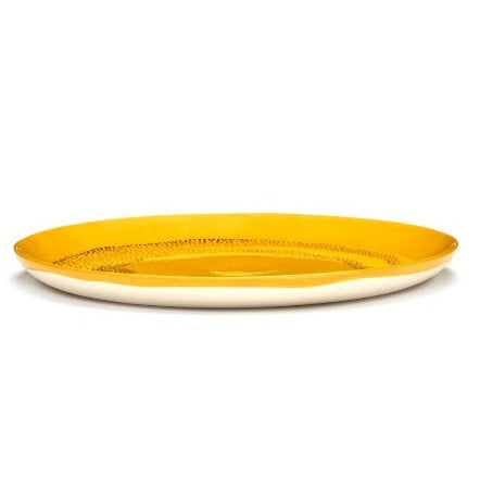 SET ASSIETTES JAUNE FOLIE